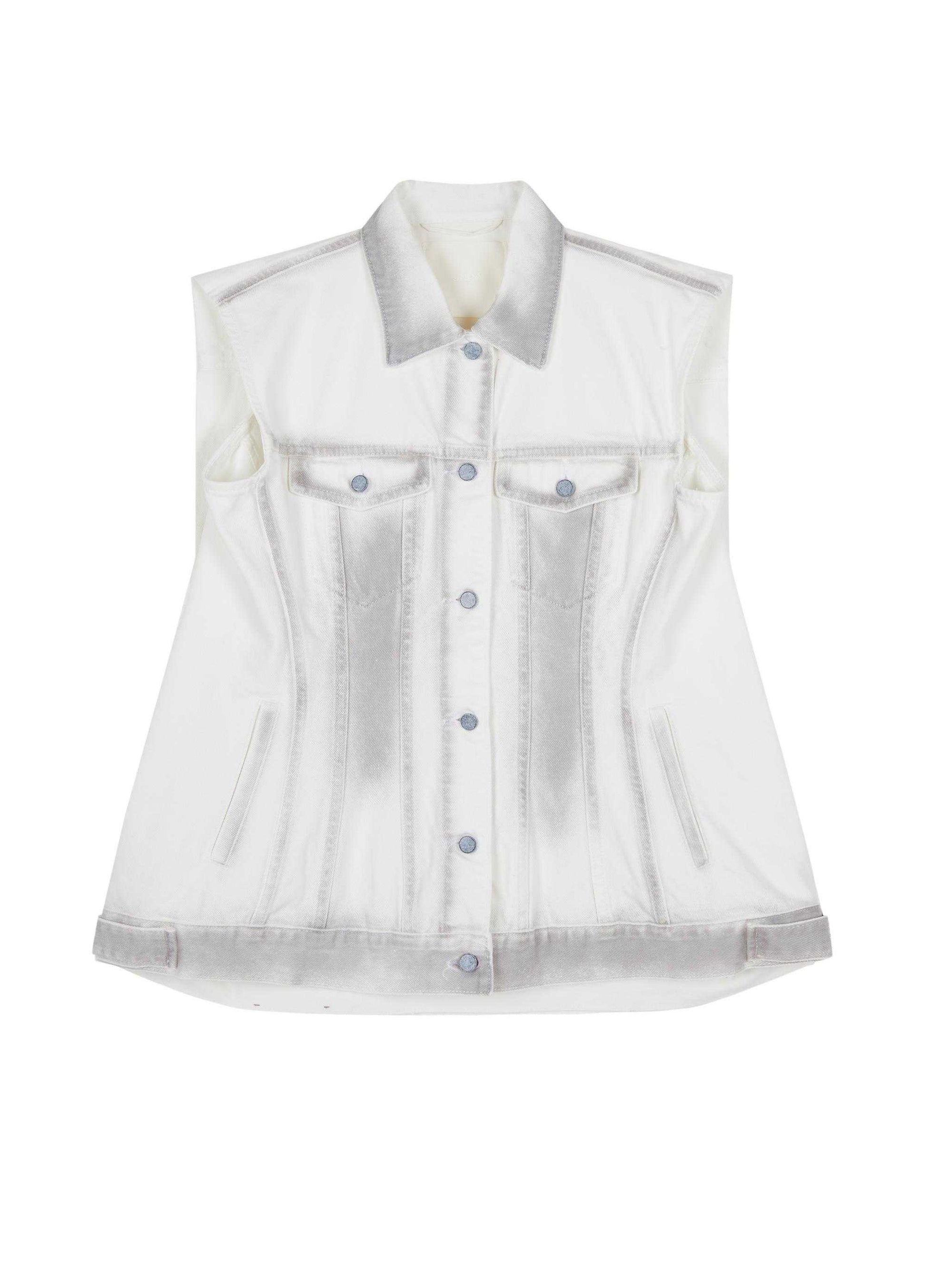Denim Black Wash White