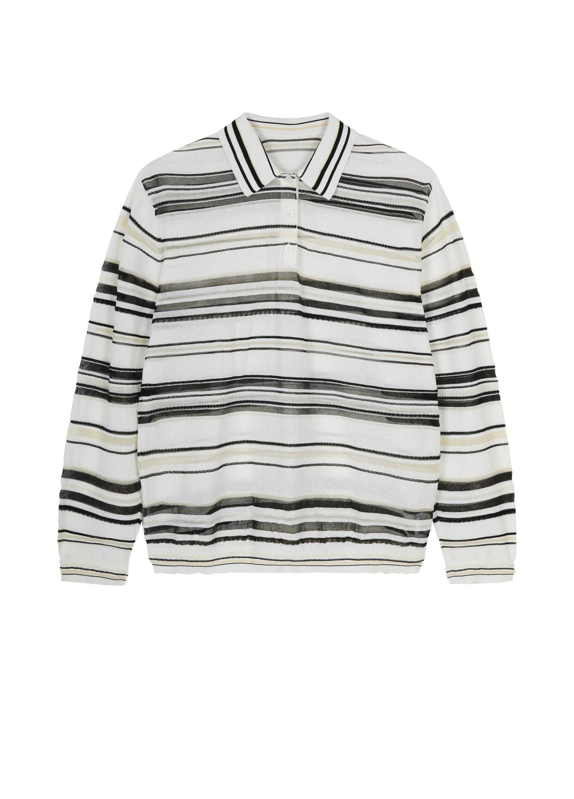White with Black Stripe