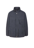 Dark Blue White Stripe