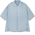 denim blue wash white