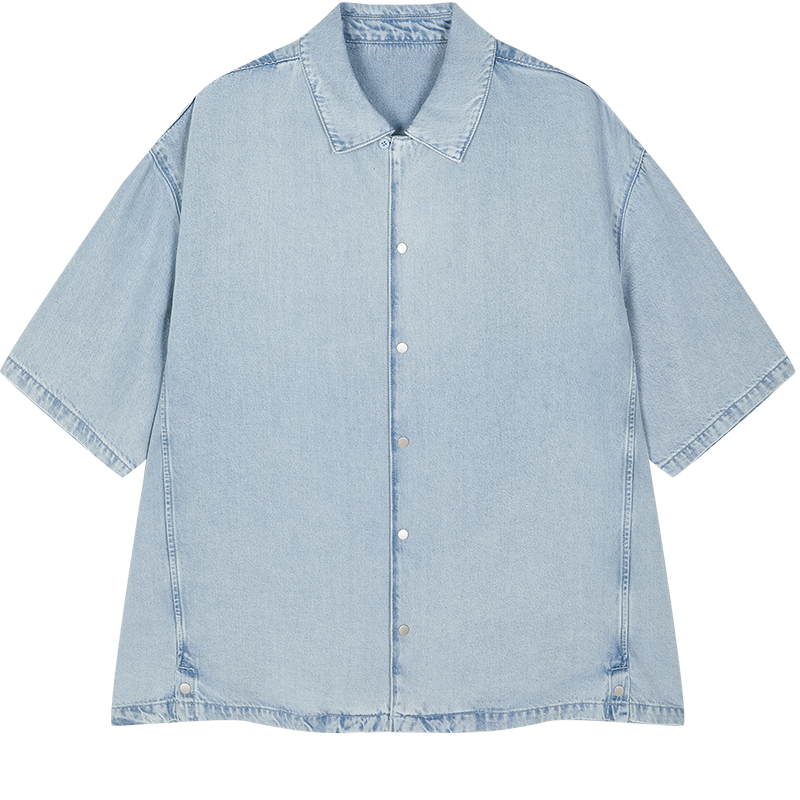 denim blue wash white