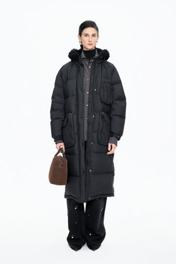 Down Jacket | Blended Loose Super Long Down Jacket JNBY25 Winter New Product 5PAC12980