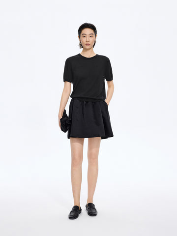 Knitwear | Lyocell Wool Polka-Dot O-Shaped Short Sleeve Pullover JNBY26 Spring New 5Q3313640