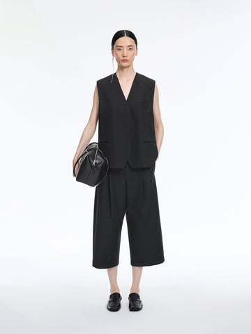 JNBY | All wool jacquard loose mid-length waistcoat 26 summer 5Q4510510