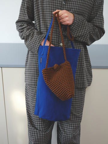 Woven Bag | Cotton Triangle Cross-body Woven Bag 25 Autumn New